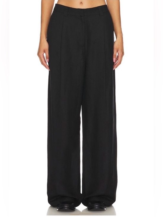 Lioness Pants - Lioness Black Wide-Leg Trousers